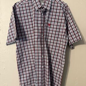 Cinch Red and Blue Plaid Men's Shirt